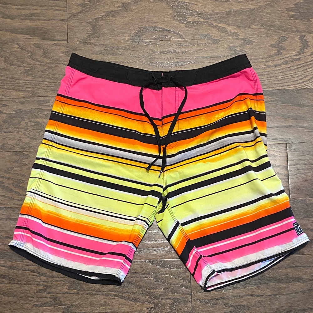 Billabong Multicolor Striped Board Shorts